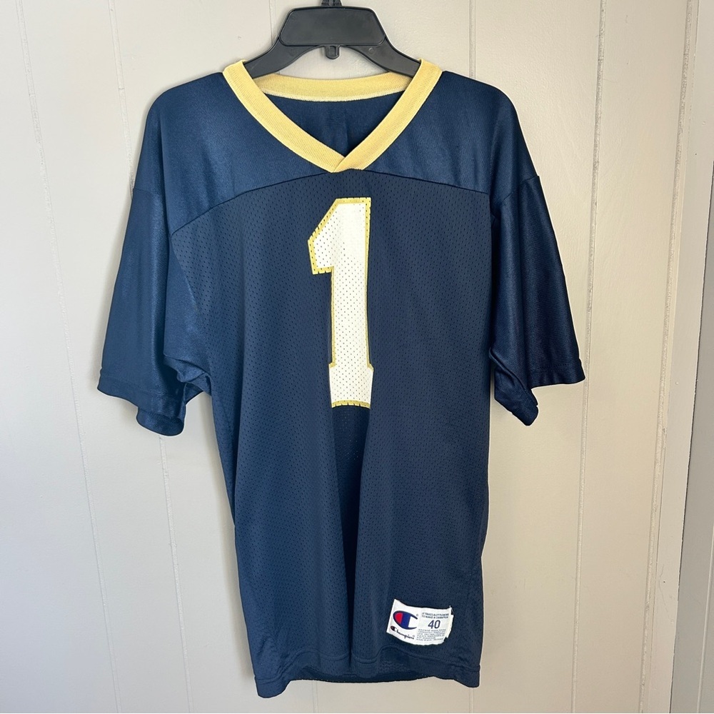 Notre Dame Vintage Champion Football Jersey #1 Size 40